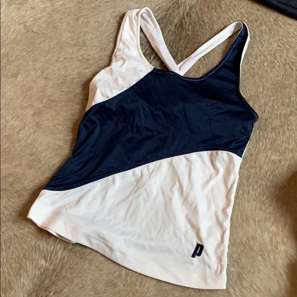 Prince tennis tank top with built in shelf bra